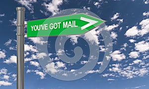 You`ve got mail traffic sign