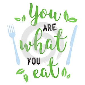 You are What you eat, illustration and clips art