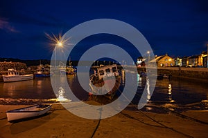 Youghal Harbour at night