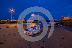 Youghal Hardbour at night