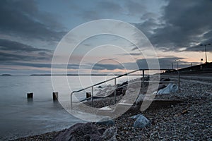 Youghal promenade at dusk