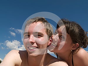 Yound Couple on beach