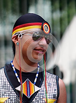 Young Aboriginal Hoop Dancer