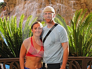 Young Adult Couple on Tropical Vacation