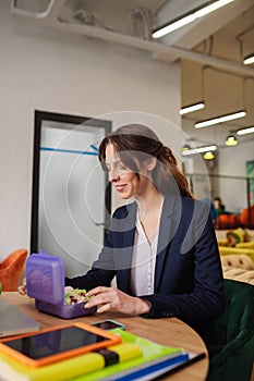 Young adult girl in anticipation of a tasty snack