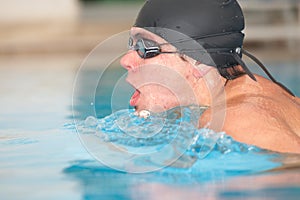 Young adult swimmer