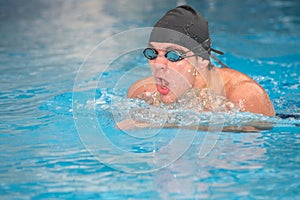 Young adult swimmer