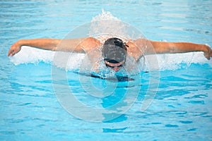 Young adult swimmer