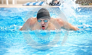 Young adult swimmer