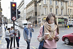 Young adults in the city photo