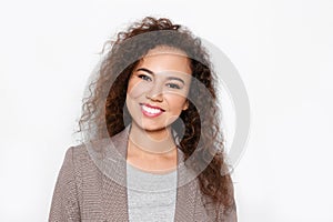Young African-American woman with beautiful face