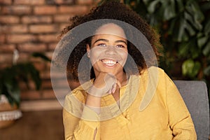 Young African-American woman, headshot