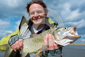 Young amateur angler