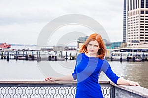 Young American Woman traveling in New York,