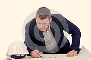 Young architect or structural engineer