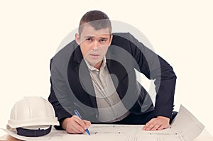 Young architect or structural engineer