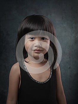 Young Asian Baby Girl Portrait