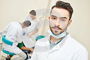 Young asian dentist doctor