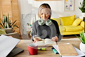 A young Asian girl engages in