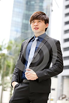 Mladý asijský samec obchod výkonný portrét 