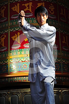 Young Asian Man In Traditional Clothing