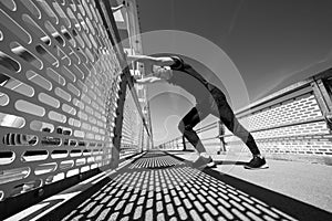 Young Athlete Practicing Outdoor