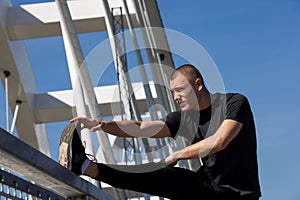 Young Athlete Practicing Outdoor