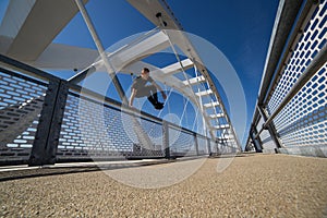 Young Athlete Practicing Outdoor