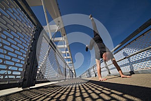 Young Athlete Practicing Outdoor