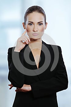 Young attractive business woman