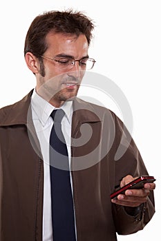 Young attractive caucasian man in business attire photo