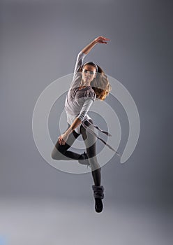 Young, attractive and modern dancer