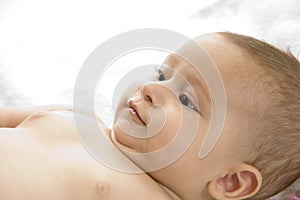 Young baby posing