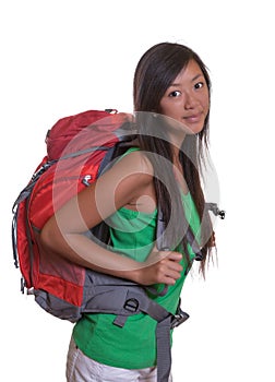 Young backpacker from asia