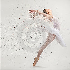 Young ballerina dancer photo