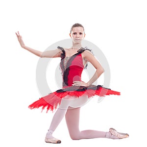 Young ballerina posing