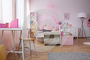 Young ballet dancer`s bedroom