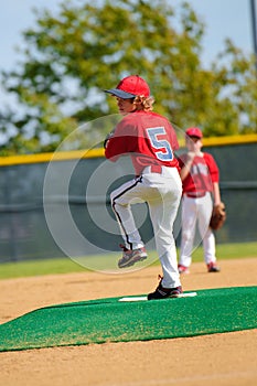 Little league pitcher