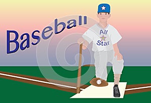 Young baseball player