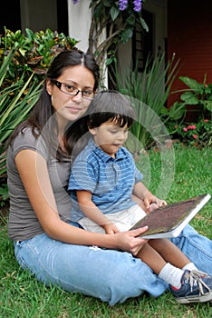 Young, Beautiful Hispanic mother and child