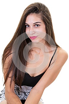 Young beauty female adulte portrait girl