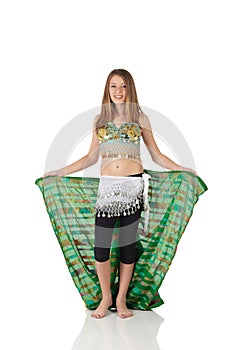 Young belly dancing girl