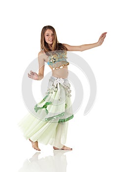 Young belly dancing girl