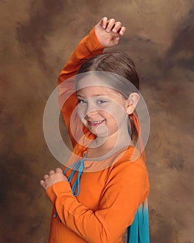 Young Bhangra Bollywood dancer