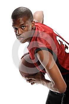 Young Black basketball player