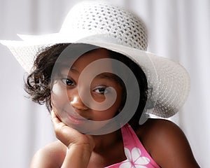 Young Black Girl Kindergarden