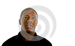 Young Black Man Confrontational