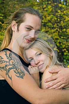 Young blond couple