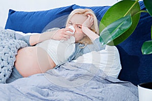 Young pregnant woman. Expectation of baby concept