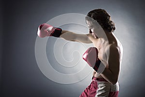 Young Boxer fighter